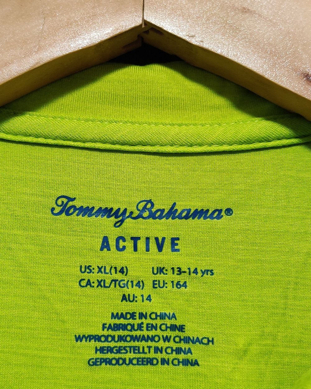 Tommy Bahama Green Cotton T Shirt For Women 14 Years