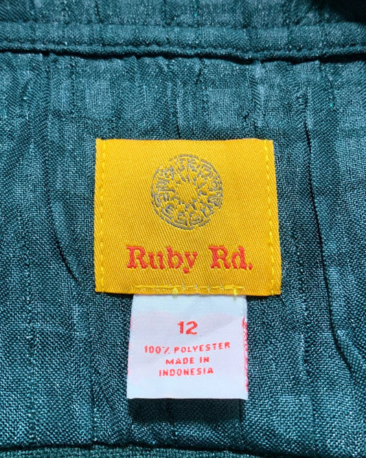 Ruby Rd. Green Sweatshirt For Women Large