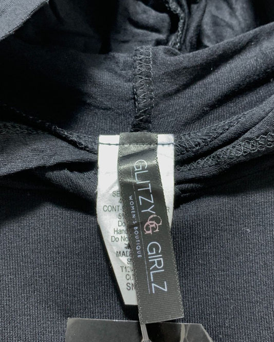 Glitzy Girlz Black Sweatshirt For Women Large