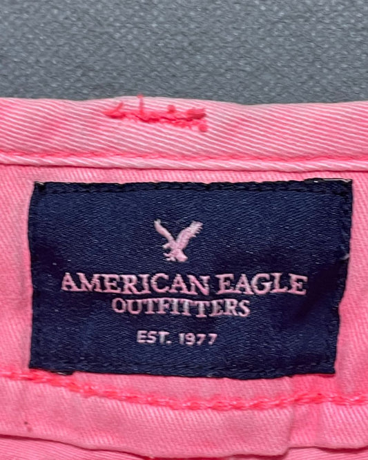 American Eagle Pink Jeans Short For Women Medium