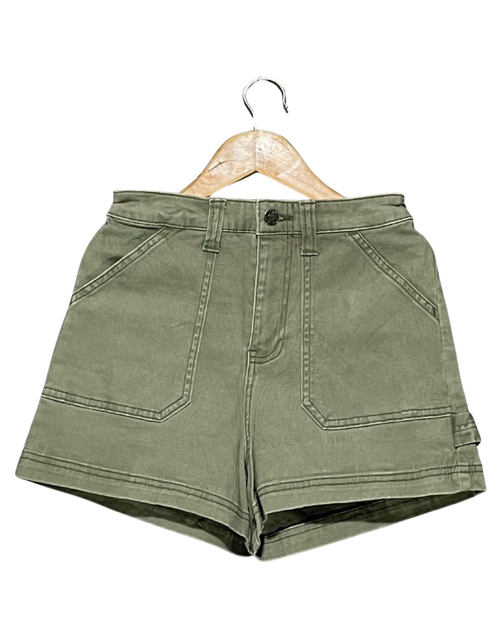 Hollister Green Jeans Short For Women X Small