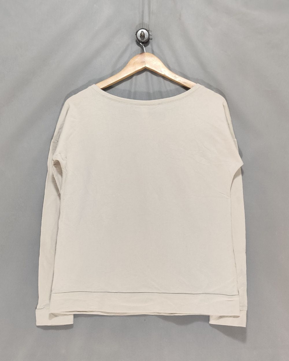 Round Barn Cream Cotton T Shirt For Women S