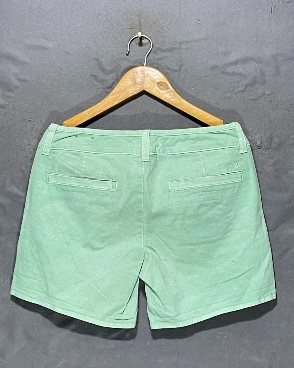 American Eagle Green Jeans Short For Women Medium