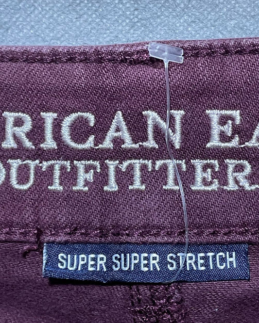 American Eagle Maroon Jeans Short For Women Small