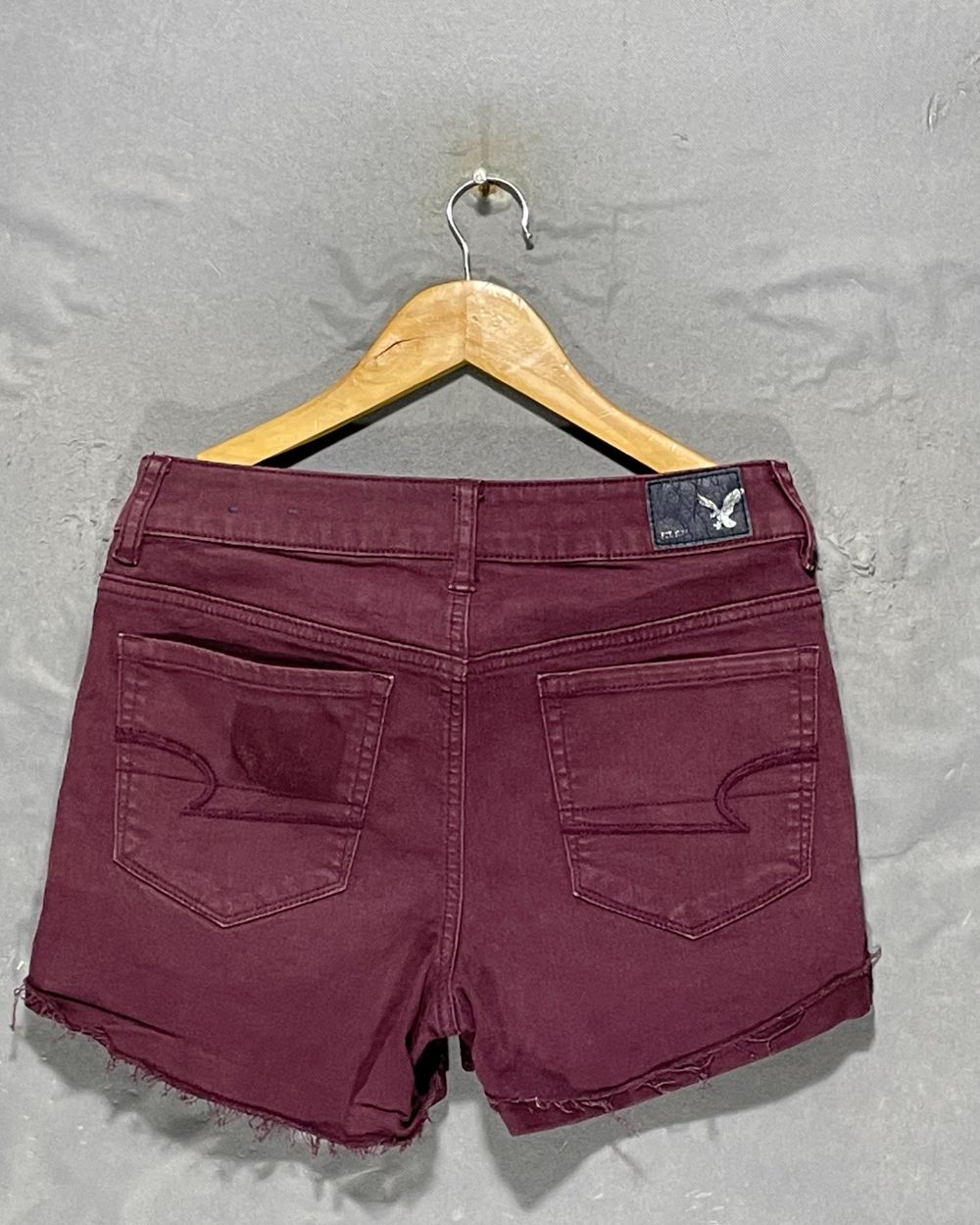 American Eagle Maroon Jeans Short For Women Small