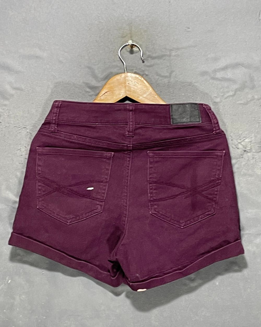Aeropostale Maroon Jeans Short For Women Medium