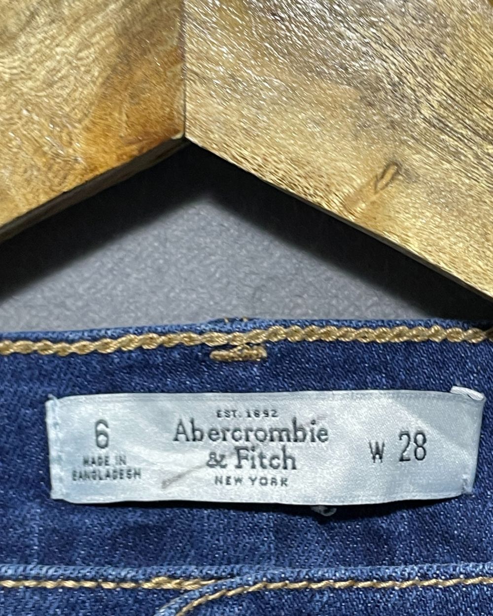 Abercrombie & Fitch Blue Jeans Short For Women Large