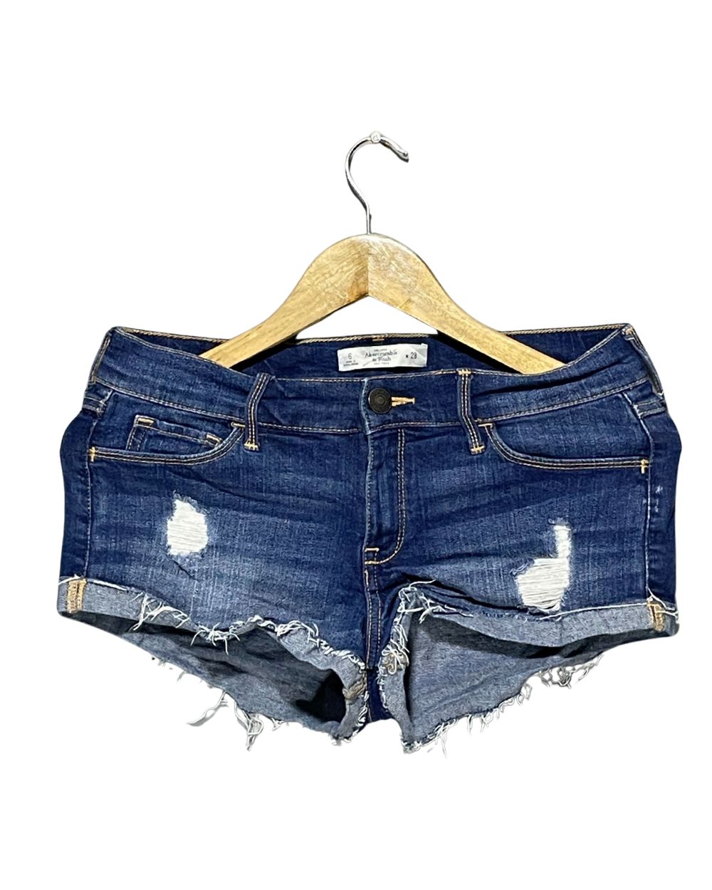 Abercrombie & Fitch Blue Jeans Short For Women Large