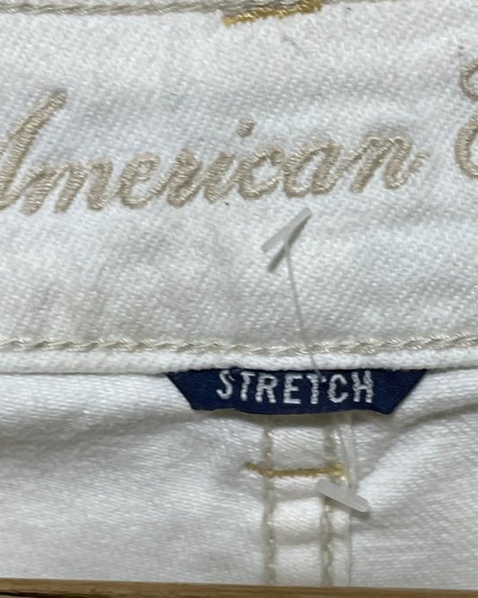 American Eagle White Jeans Short For Women Large