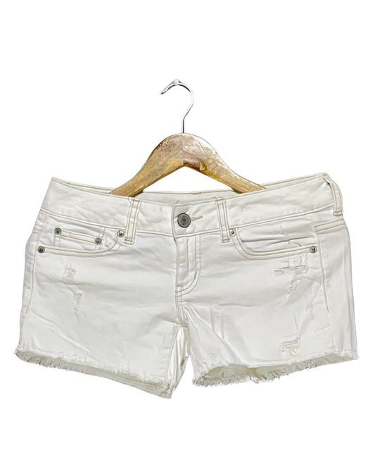 American Eagle White Jeans Short For Women Large