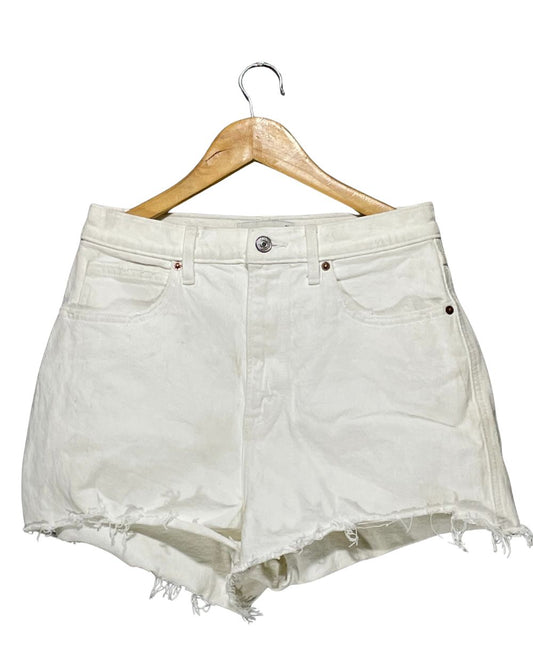 Abercrombie & Fitch White Jeans Short For Women Small