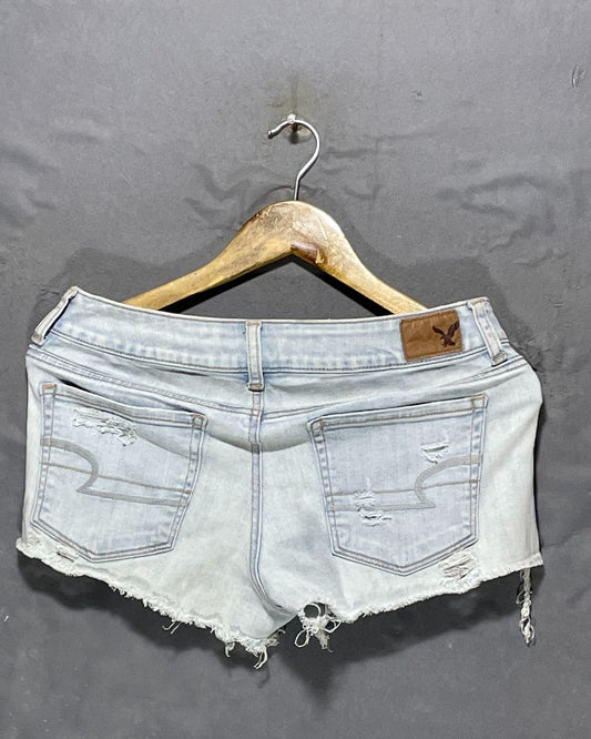 American Eagle Blue Jeans Short For Women Medium