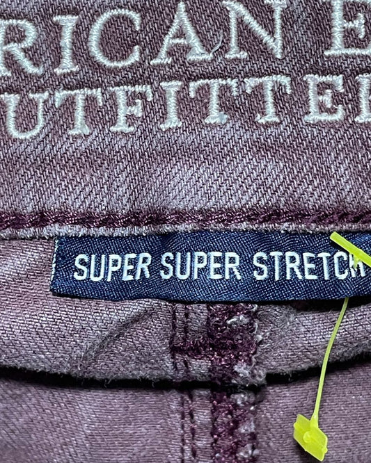 American Eagle Maroon Jeans Short For Women Small