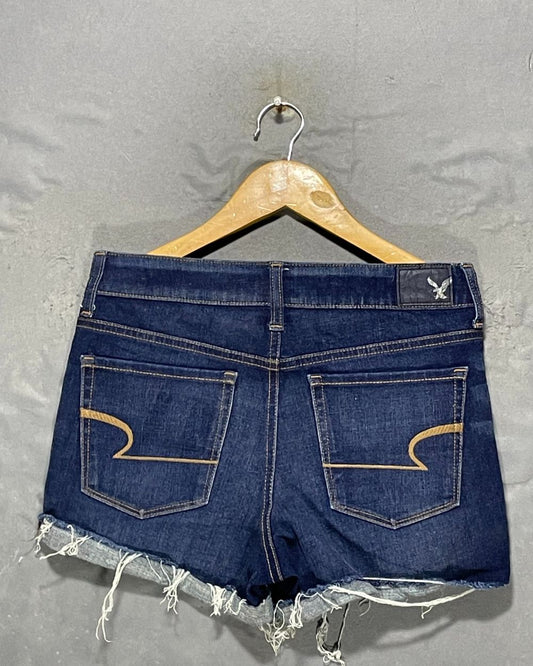 American Eagle Blue Jeans Short For Women Medium