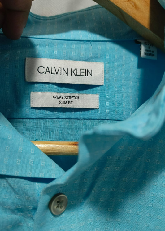 Calvin Klein Light Blue Colour  For Women Shirt Size S