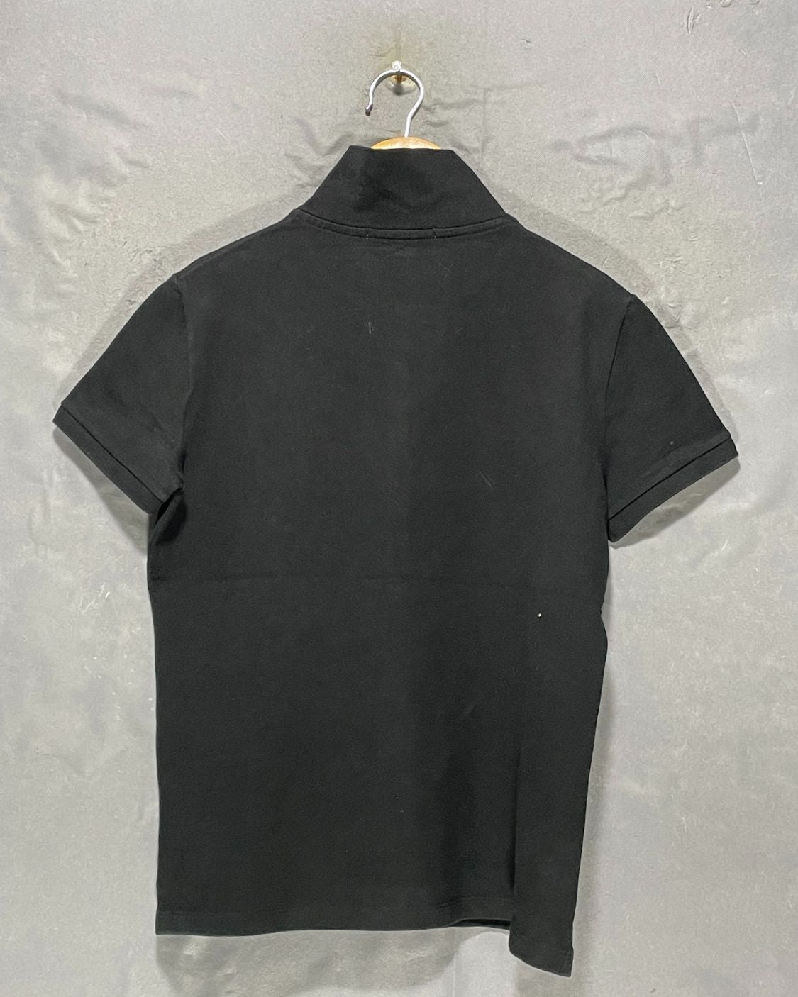 Lacoste Black Cotton Polo T Shirt For Women M