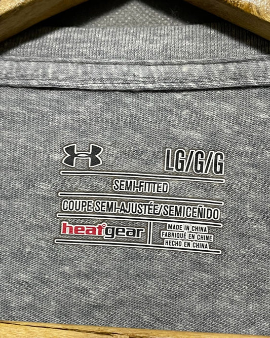 Under Armour Gray Cotton T Shirt For Women L