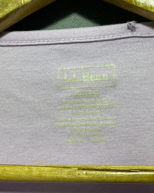 L.L.Bean Purple Cotton T Shirt For Women L