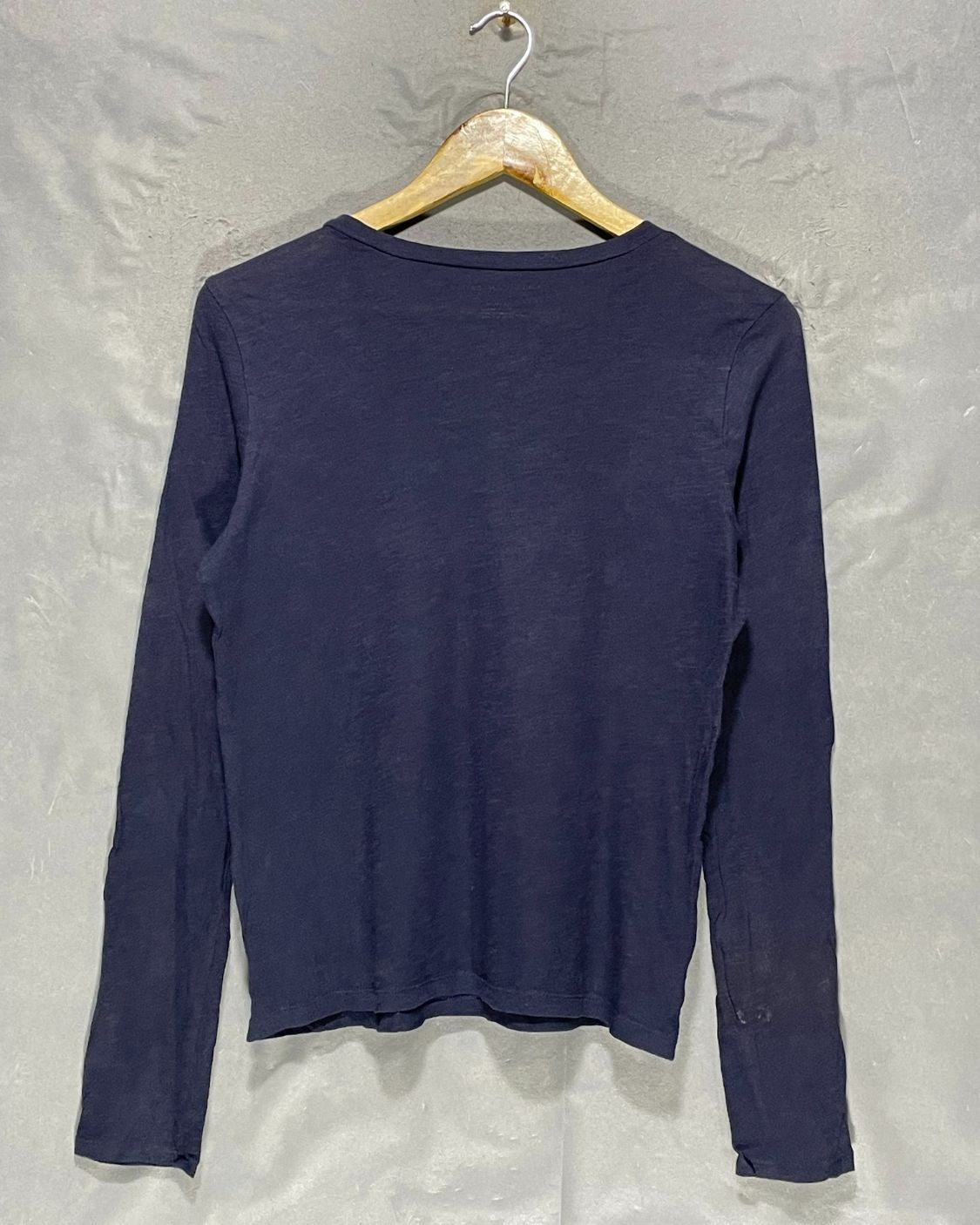 American Eagle Black Cotton T Shirt For Women M