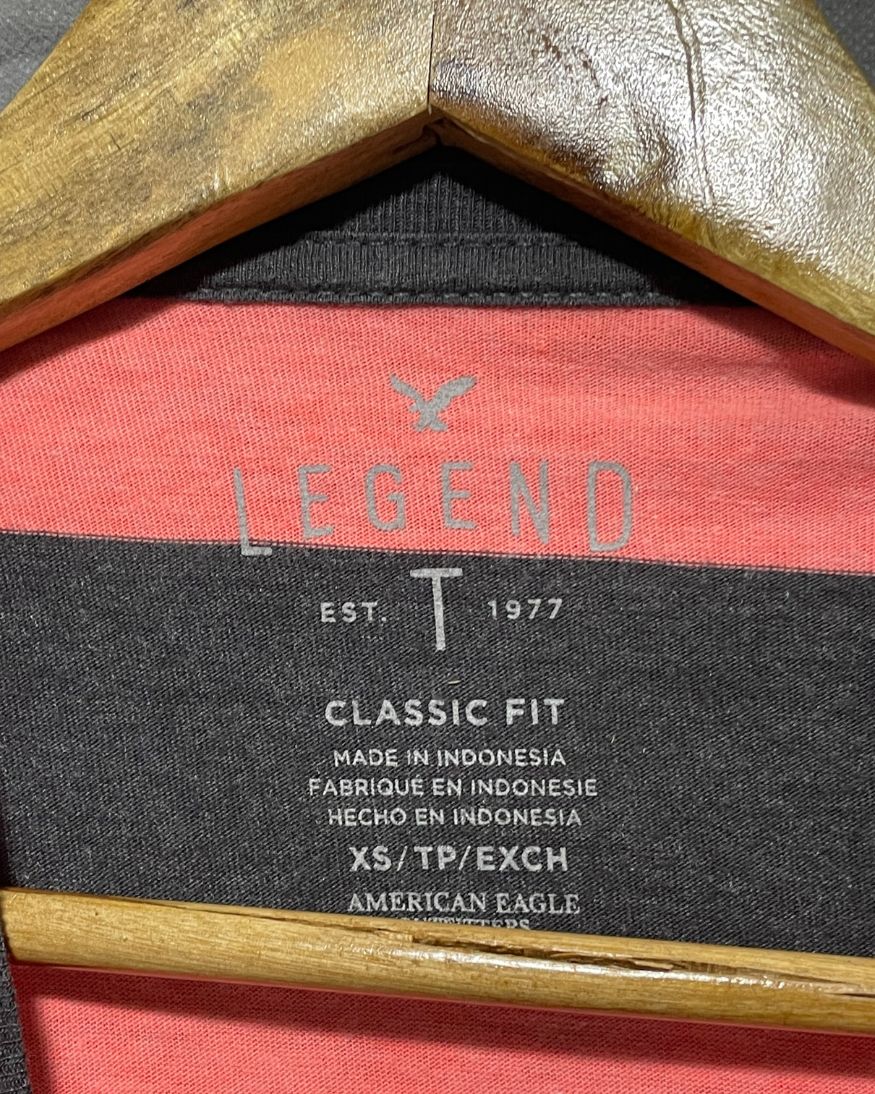 American Eagle Orange Cotton T Shirt For Women XS