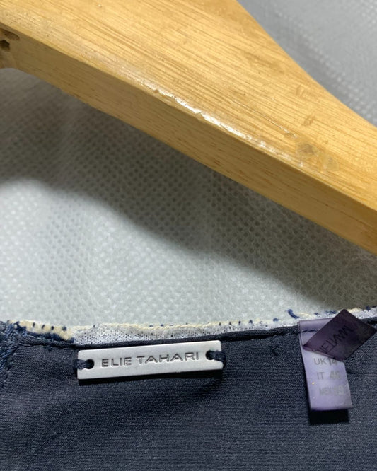 Elie Tahari Blue Sweatshirt For Women Large