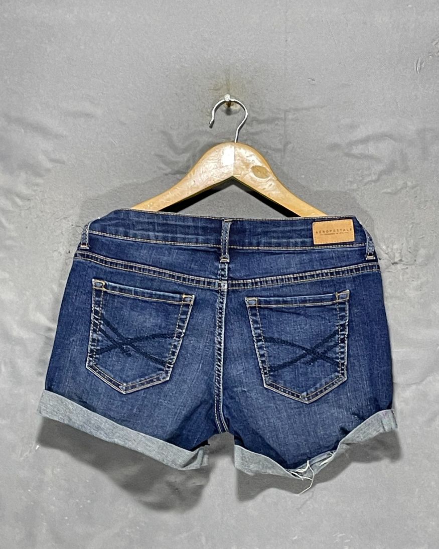 Aeropostale Blue Jeans Short For Women S
