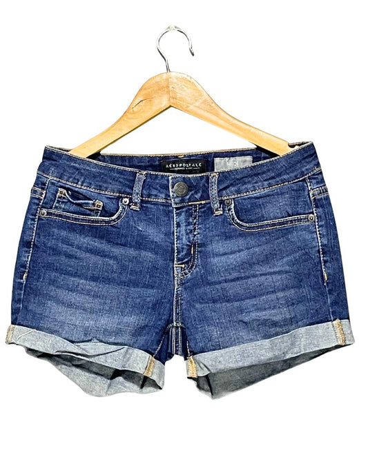 Aeropostale Blue Jeans Short For Women S