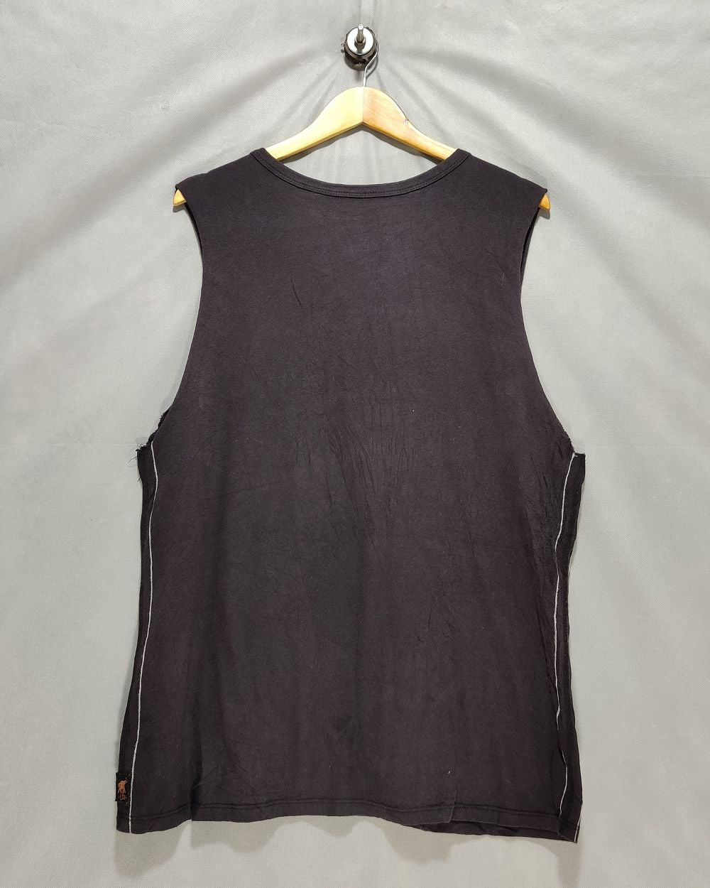 Trunk Black Cotton Vest T Shirt For Women XL