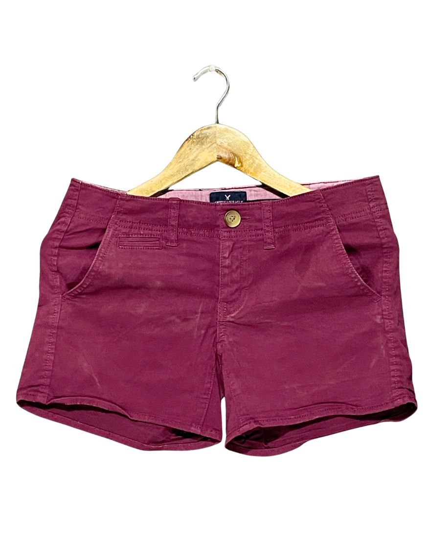 American Eagle Maroon Jeans Short For Women XL