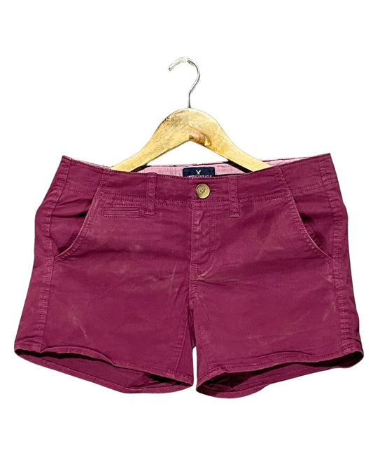 American Eagle Maroon Jeans Short For Women XL