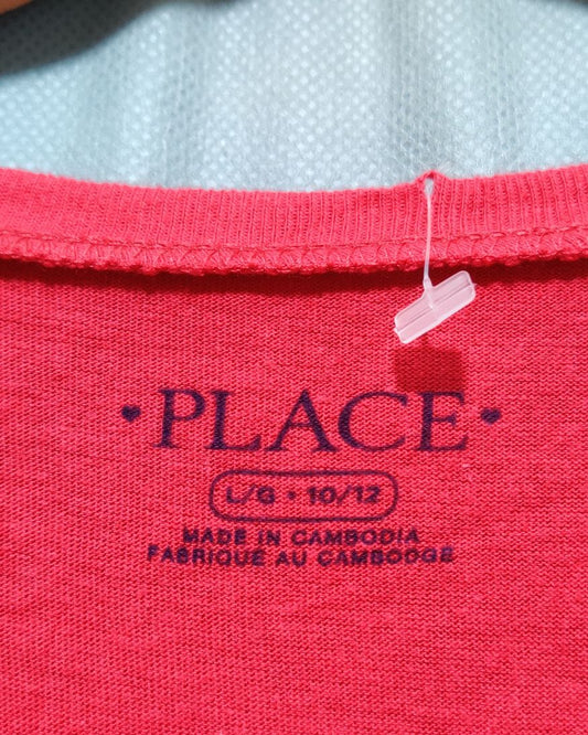 Place Red Cotton T Shirt For Years 12 Years