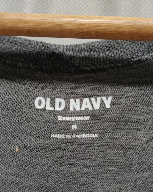 OId Navy Gray T Shirt For Women M