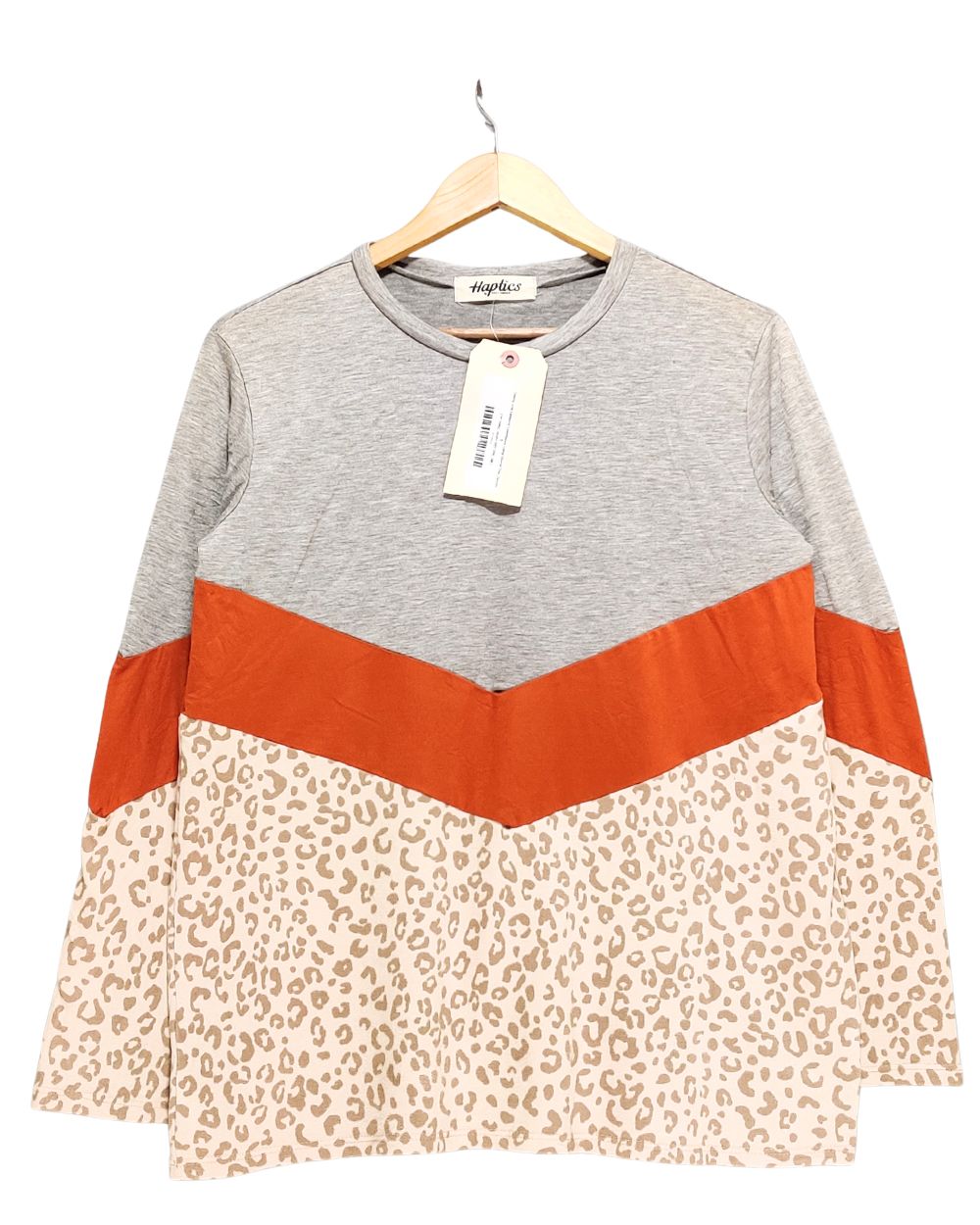 Haptics Gray T Shirt For Women L