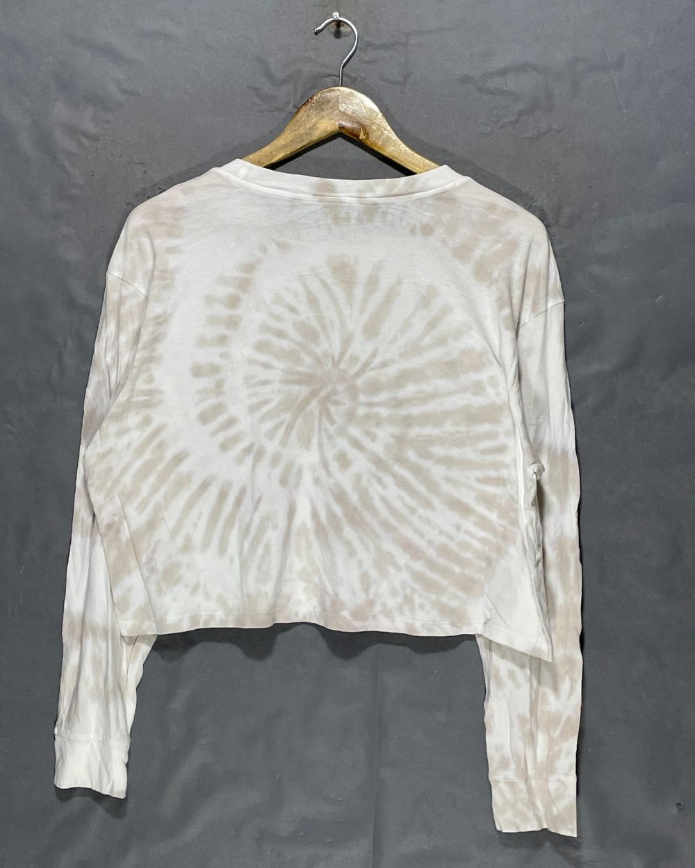 American Eagle Cream Cotton T Shirt For Women M