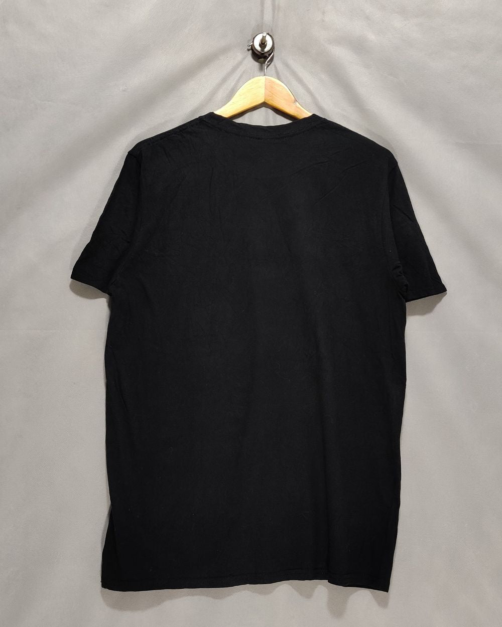 Anvil Black Cotton T Shirt For Women L