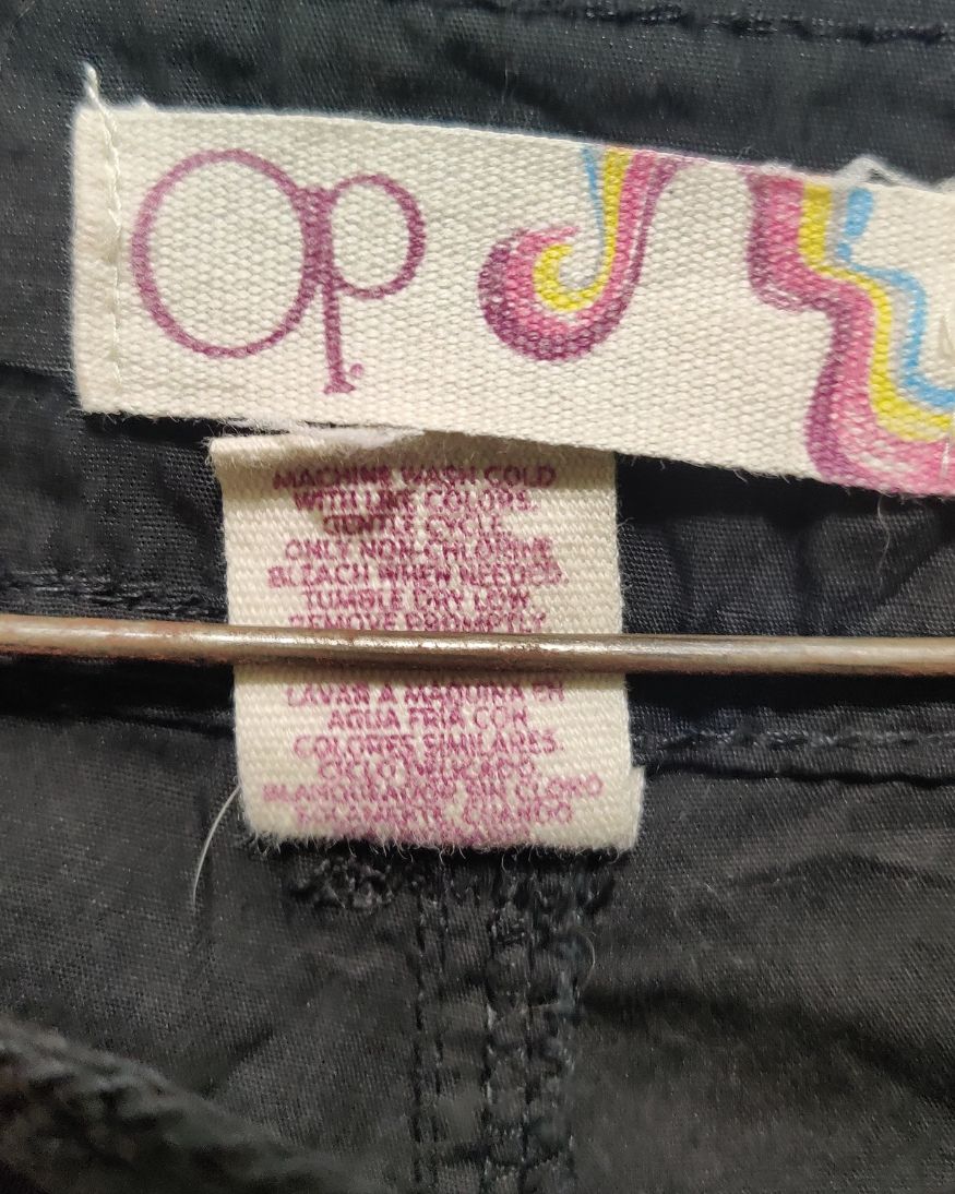 Op Black Cotton Short For Women XXL