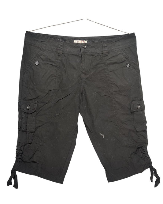 Op Black Cotton Short For Women XXL