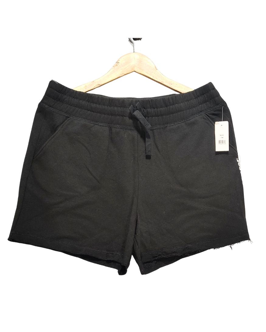 Justice Black Cotton Short For Women XL