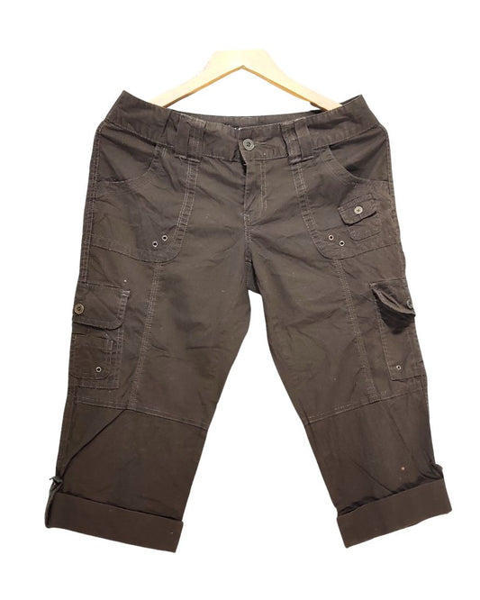 APT.9 Brown Cotton Short For Women L