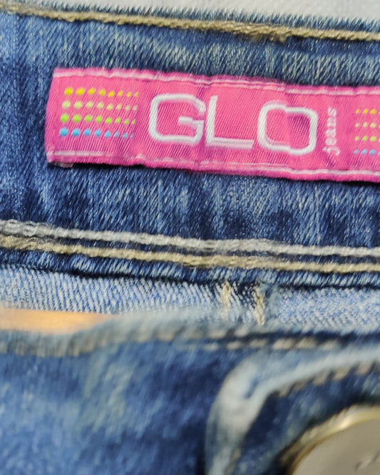 GLO Blue Cotton Short For Women L