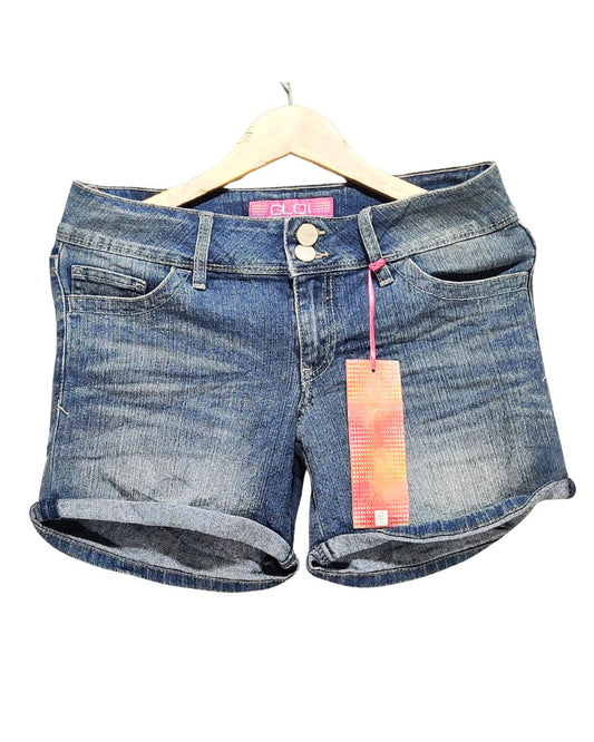 GLO Blue Cotton Short For Women L