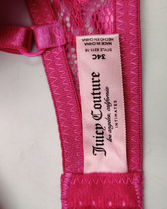 Juicy Couture Pink Bra For Women L