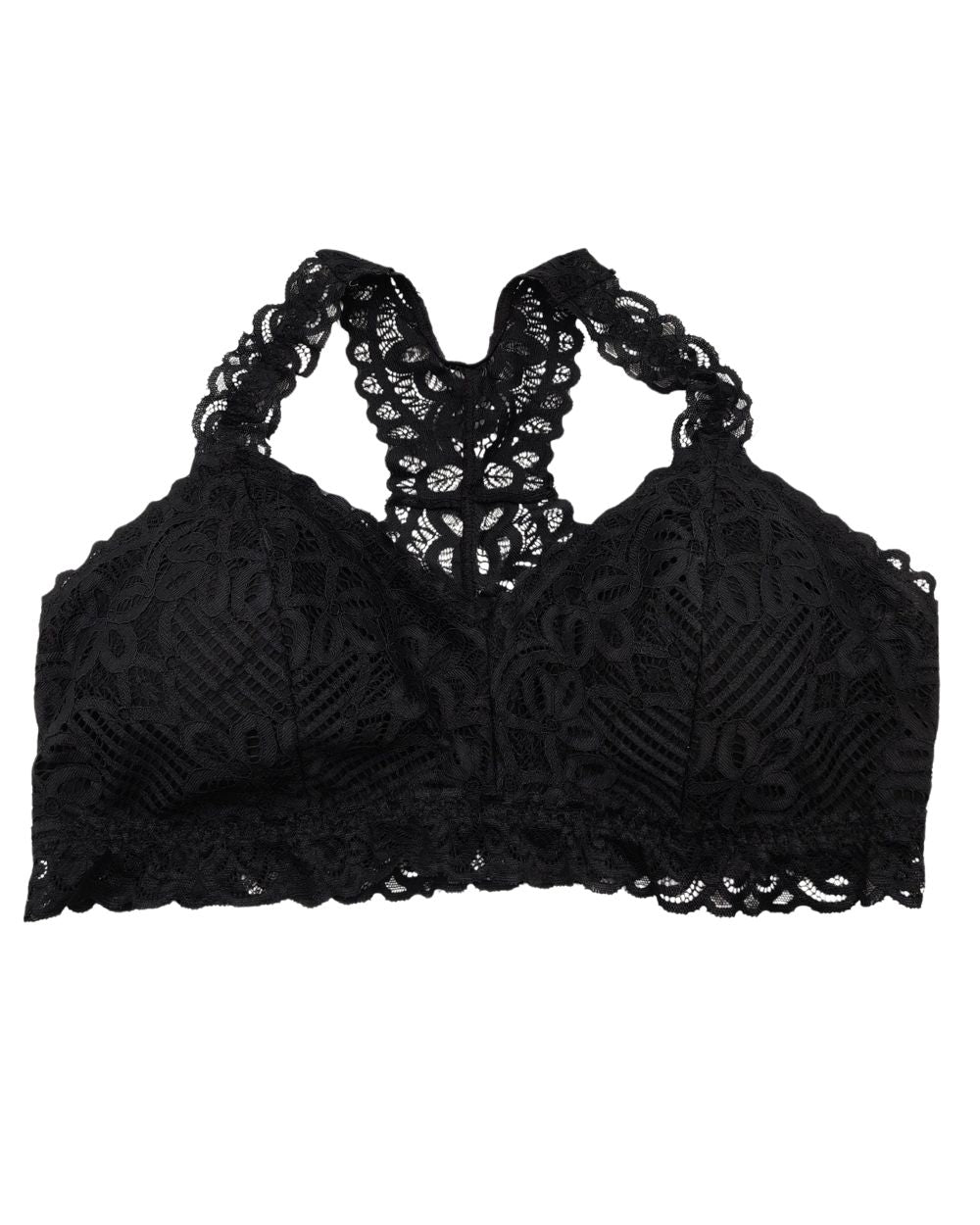 Thrift Queen Black Bra For Women L