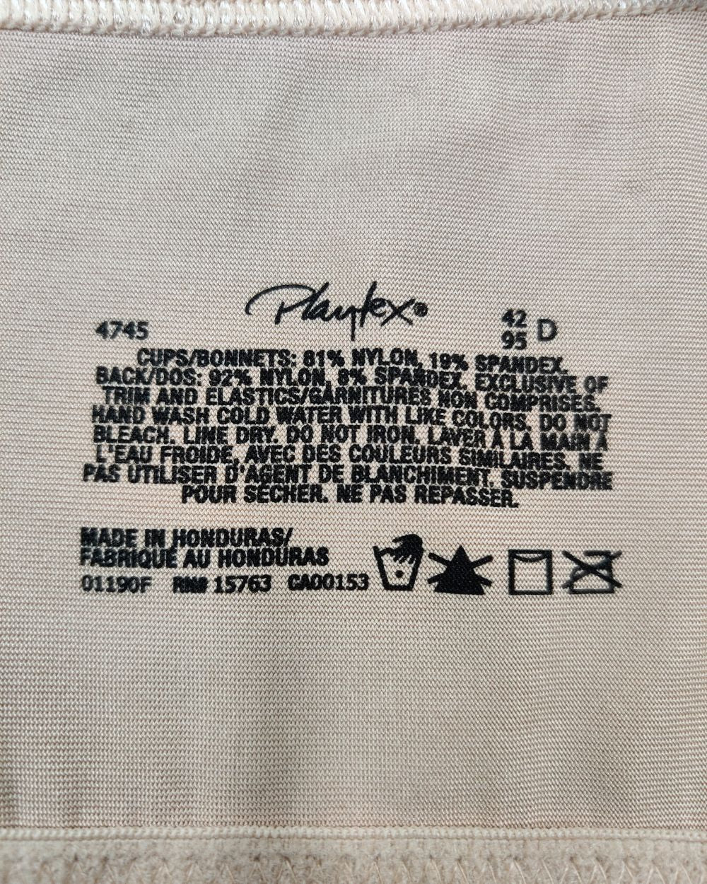 Playtex Cream Bra For Women XXL