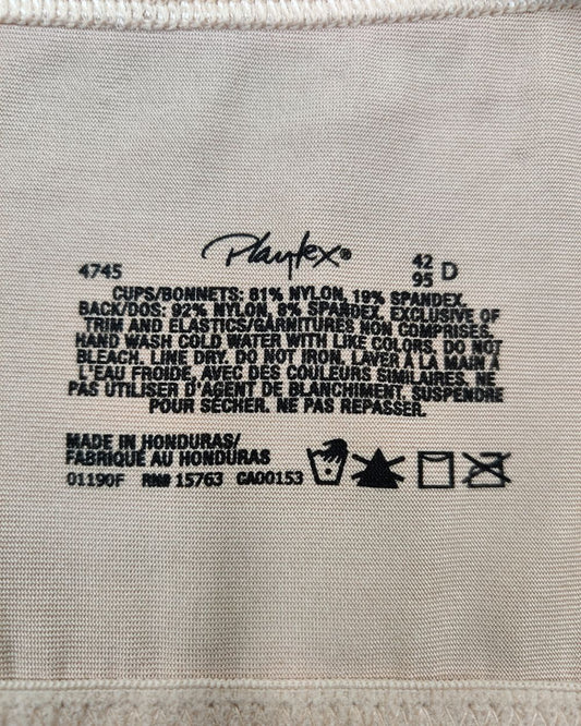 Playtex Cream Bra For Women XXL