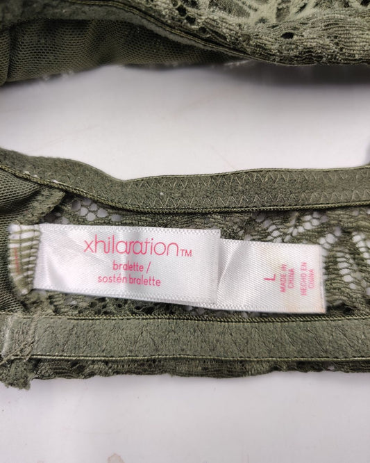 Xhilaration Green Bra For Women L