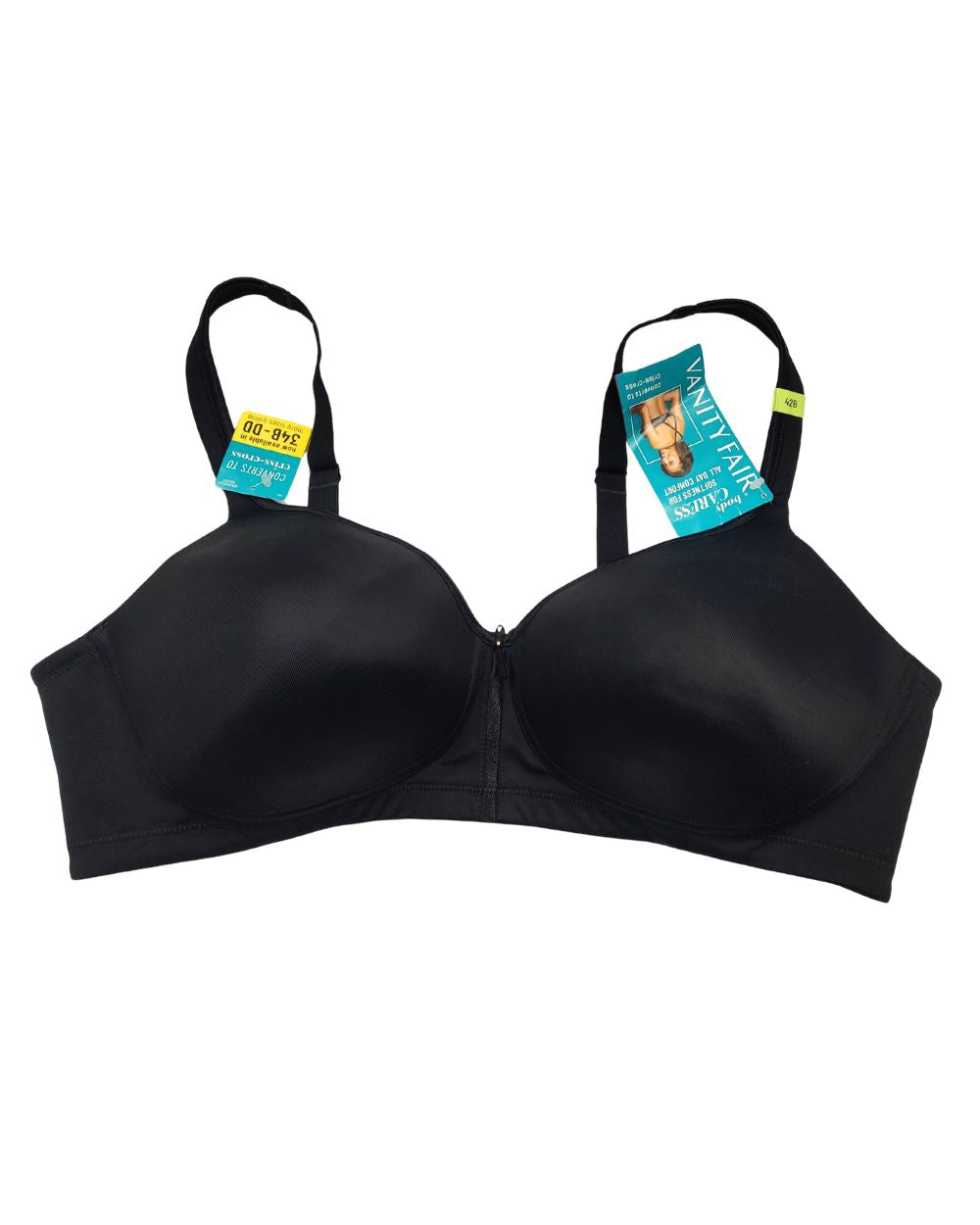 Vanity Fair Black Bra For Women 3XL