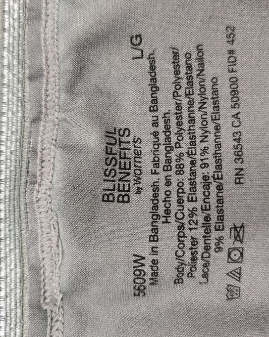 Blissful Benefits Gray Underwear Women L