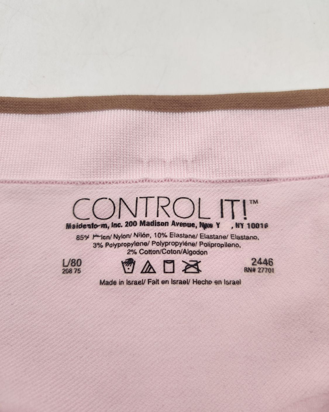 Control It Pink Underwear Women L