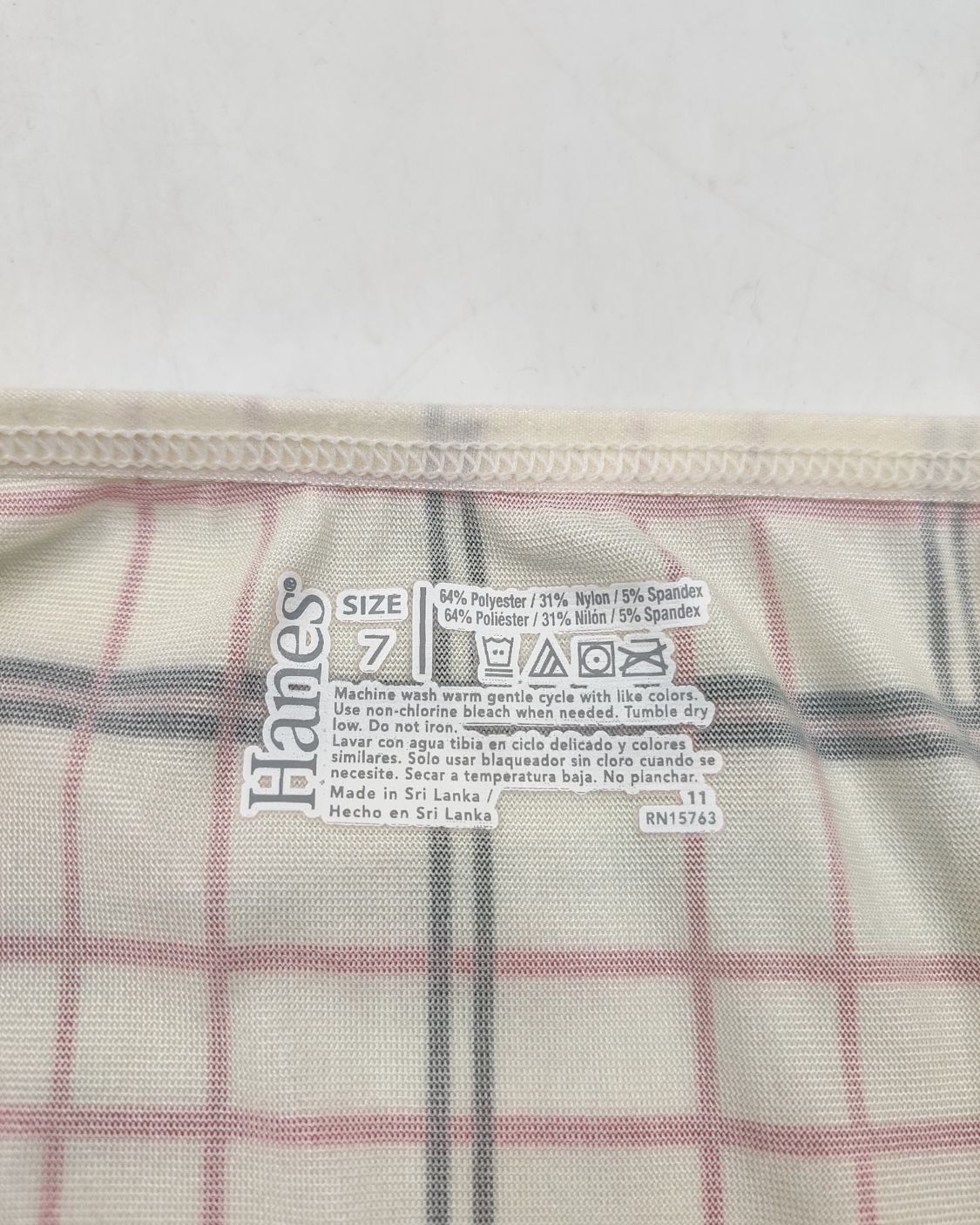 Hanes Cream Underwear Women L